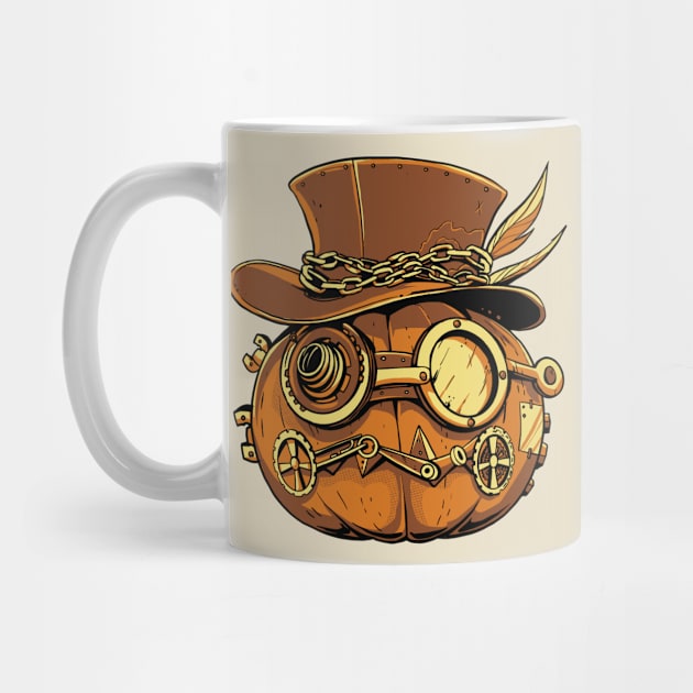 Steampunk pumpkin Halloween by elaissiiliass